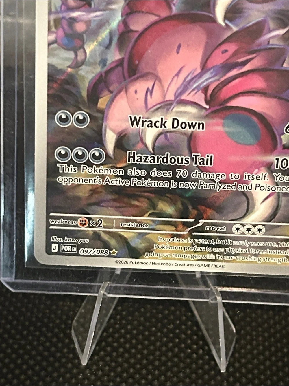 Pokemon‎ Drapion 097/088 Illustration Rare Holo from Perfect Order Set M/NM